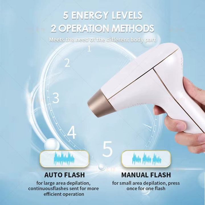 Cordless Laser Hair Removal Rechargeable 4In1 Replaceable Lamp Cooling Painless Permanent Bikinis Trimmer IPL Epilator