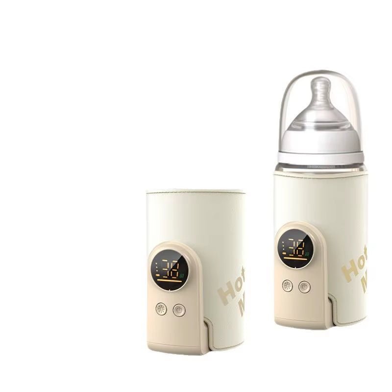 USB Multifunctional High-Capacity Baby Feeding Bottle Smart Temperature Control Warmer Screen Newborn Baby Bottle Warmer Sleeve
