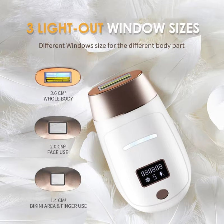 Cordless Laser Hair Removal Rechargeable 4In1 Replaceable Lamp Cooling Painless Permanent Bikinis Trimmer IPL Epilator