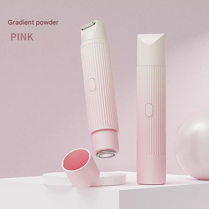 Dual Head Scraper, 2-In-1 Hair Remo Electric Hair Clipper for Women, Underarm Private Area, Leg Hair and Body Hair Scissors