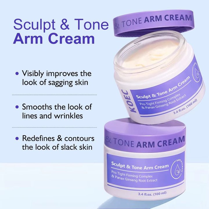 Sculpt&Tone Arm Cream Tighten Smooth Belly Cream Firming Butt Thigh Cream Neck Cream Body Care Delay Aging More Choose