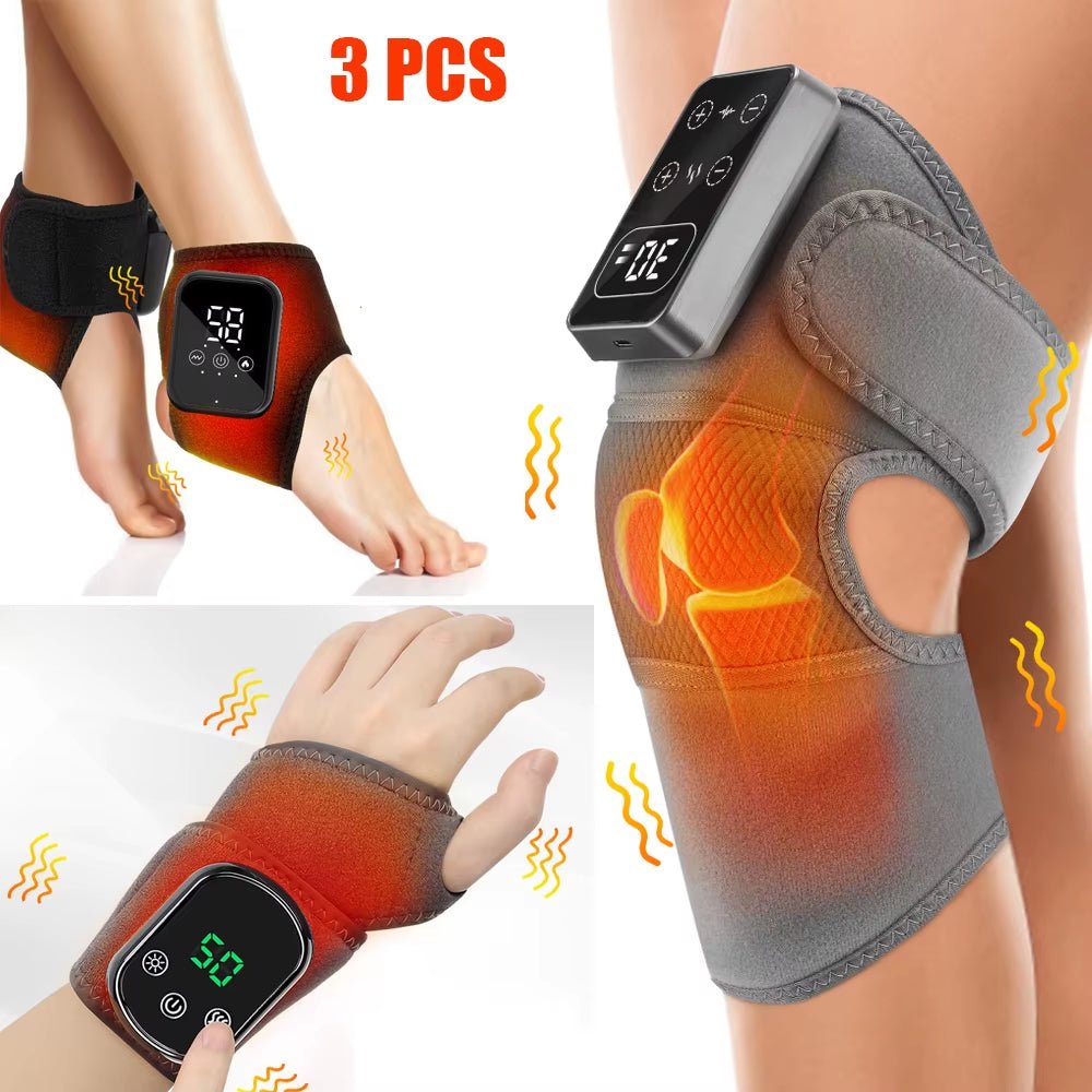 Electric Heating Wrist Massager Hot Compress Vibration Massage Wrist Guard Band Knee Massager Ankle Vibration Heating Massager