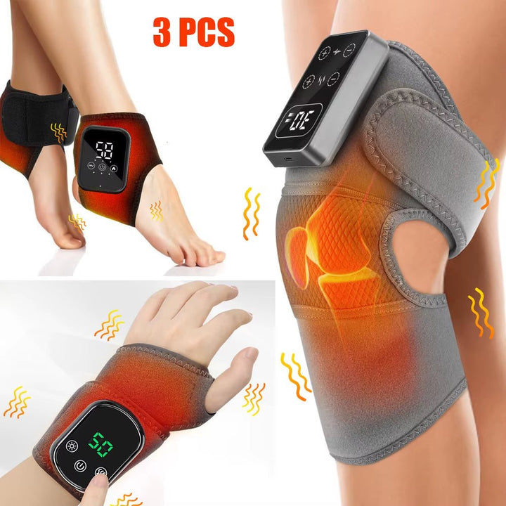 Electric Heating Wrist Massager Hot Compress Vibration Massage Wrist Guard Band Knee Massager Ankle Vibration Heating Massager