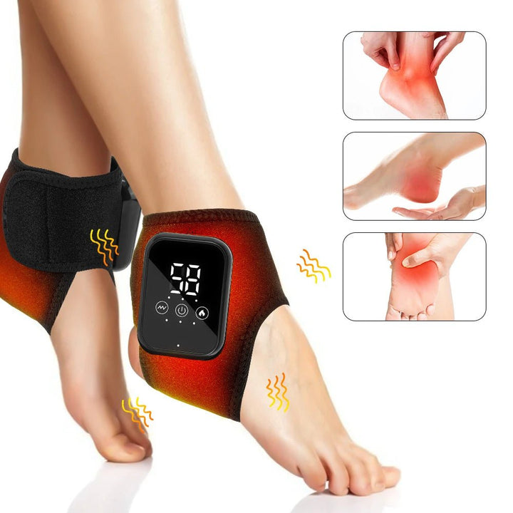 Electric Heating Wrist Massager Hot Compress Vibration Massage Wrist Guard Band Knee Massager Ankle Vibration Heating Massager