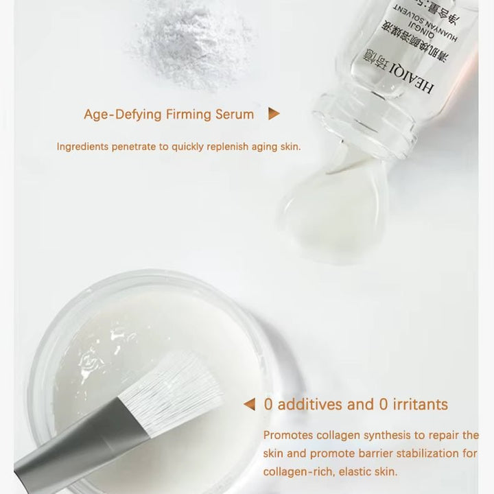 Korean collagen face mask from aarwaan showing a close-up of the sheet mask with collagen ingredients and packaging.