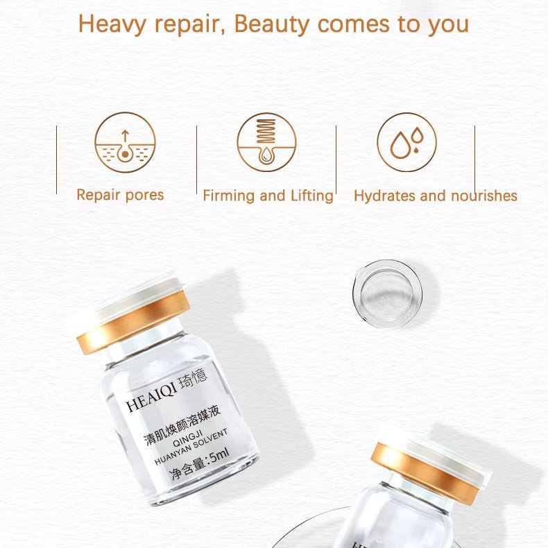 Korean collagen face mask by aarwaan showing a close-up of the mask's hydrating sheet with collagen ingredients for healthy skin