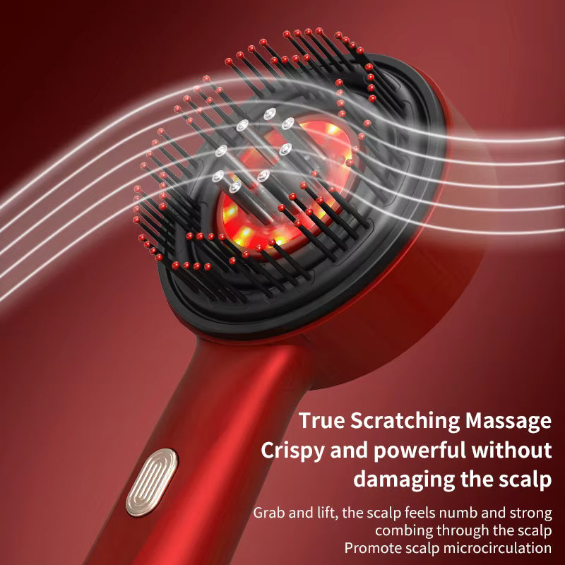 Hardik Scalp-Ray Pro device with sleek design, used for scalp therapy and hair health treatment in a close-up view.