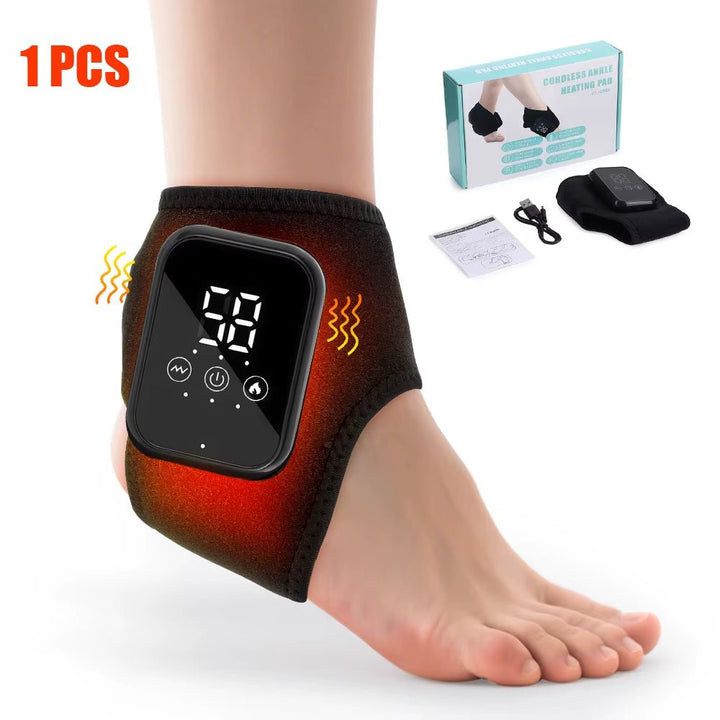 Electric Heating Wrist Massager Hot Compress Vibration Massage Wrist Guard Band Knee Massager Ankle Vibration Heating Massager