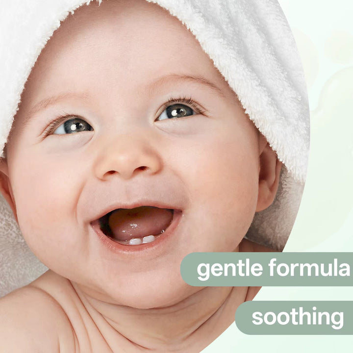 Baby Teething Relief Roller 10Ml - 100% Organic Tea Tree Oil & Vitamin E. Gentle Massage for Sensitive Gums, Suitable from 3M+.